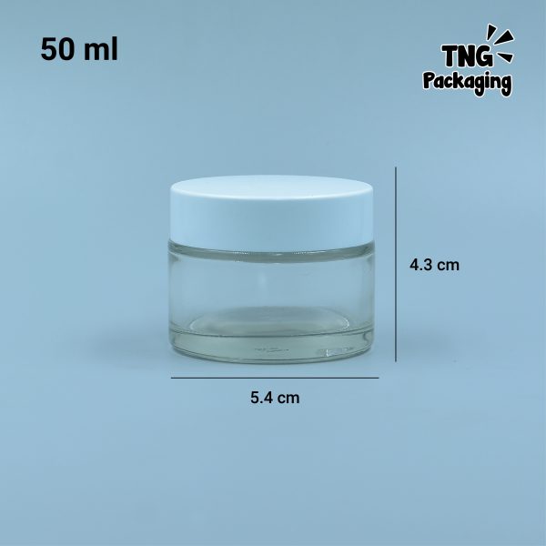 Pot Kosmetik Kaca - 50 ml - Image 5