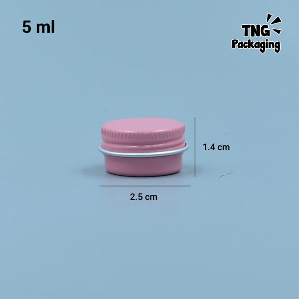 Jar Aluminium Pink - 5 ml - Image 4