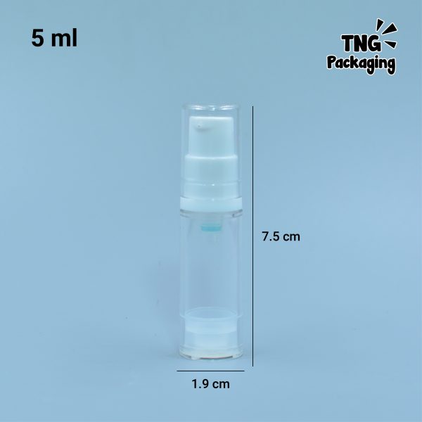 Botol Pump Airless Mini - 5ml 10ml 15ml - Image 3