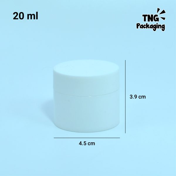 Pot Cream Plastik Putih - 10ml 20ml 30ml 50ml - Image 5