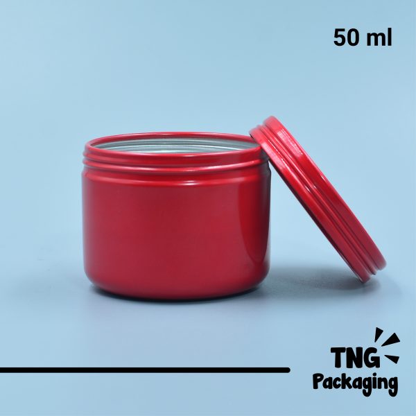 Jar Aluminium Merah - 50 ml - Image 2