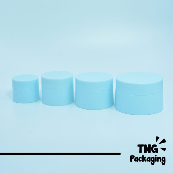 Pot Cream Plastik Biru - 10ml 20ml 30ml 50ml - Image 2