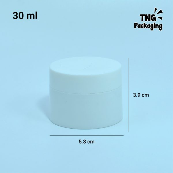 Pot Cream Plastik Putih - 10ml 20ml 30ml 50ml - Image 6