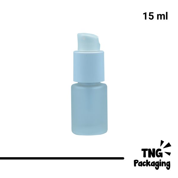 Botol Pump Kaca Tutup Topi - 15 ml