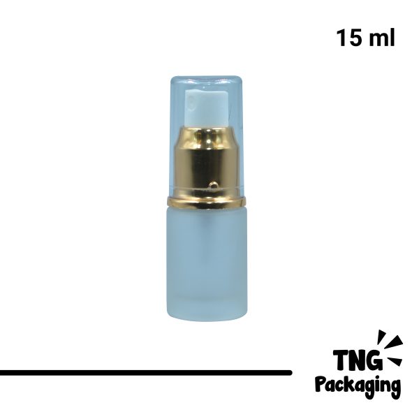Botol Spray Kaca Leher Gold - 15 ml