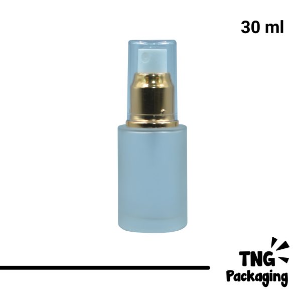 Botol Spray Kaca Leher Gold - 30 ml