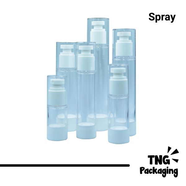 Botol Spray Airless - 15ml 30ml 50ml 80ml 100ml 120ml