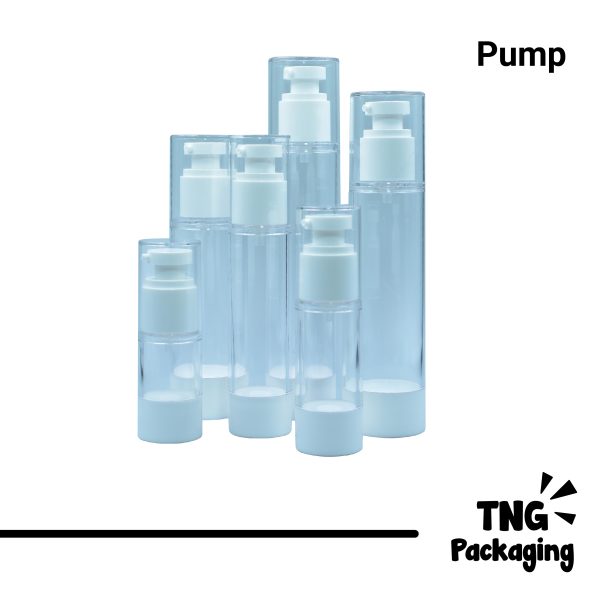 Botol Pump Airless - 15ml 30ml 50ml 80ml 100ml 120ml