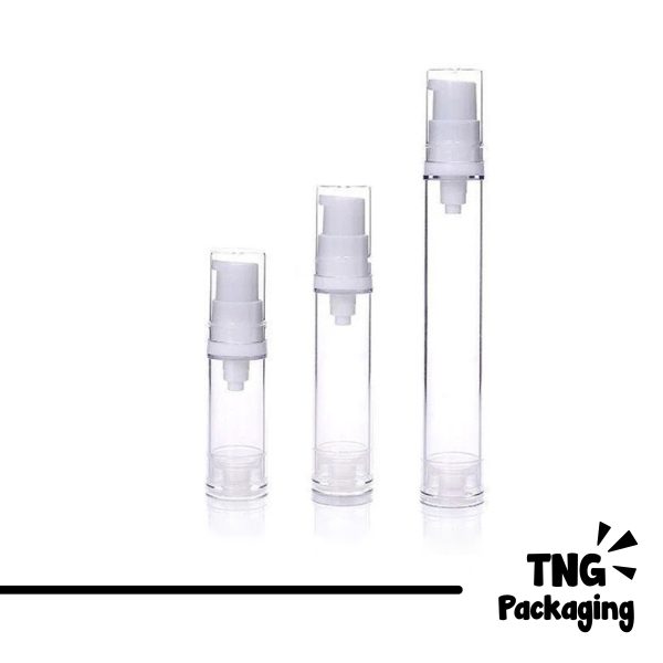 Botol Pump Airless Mini - 5ml 10ml 15ml