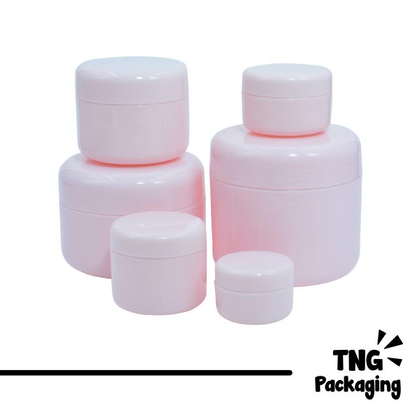 Pot Cream Plastik Pink - 10ml 20ml 30ml 50ml 100ml 150ml