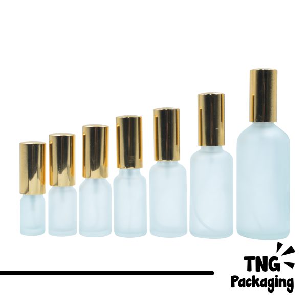 Botol Kaca Frosted Spray - 5ml 10ml 15ml 20ml 30ml 50ml 100ml