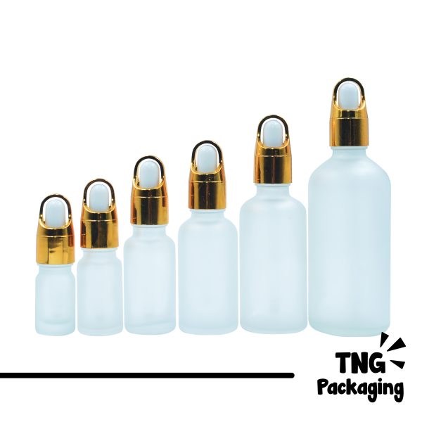 Botol Pipet Kaca Fosted - 5ml 10ml 20ml 30ml 50ml 100ml