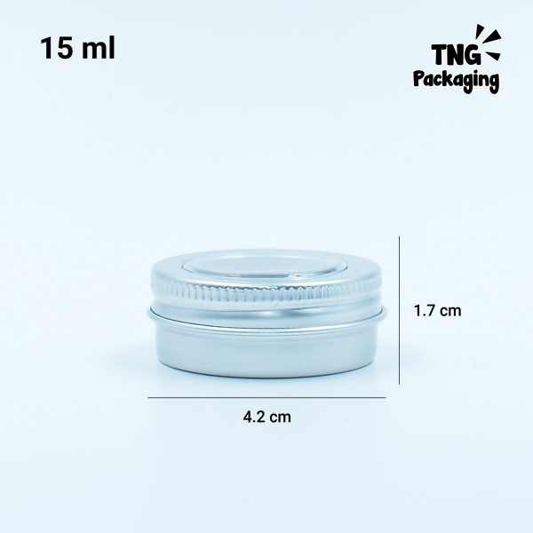 Jar Aluminium Tutup Transparan - 150 ml 200 ml - Image 7