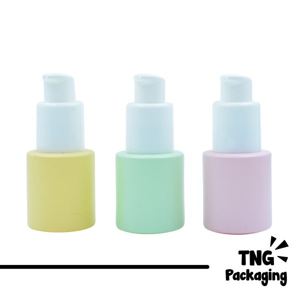 Botol Pump Kaca Warna - 20 ml