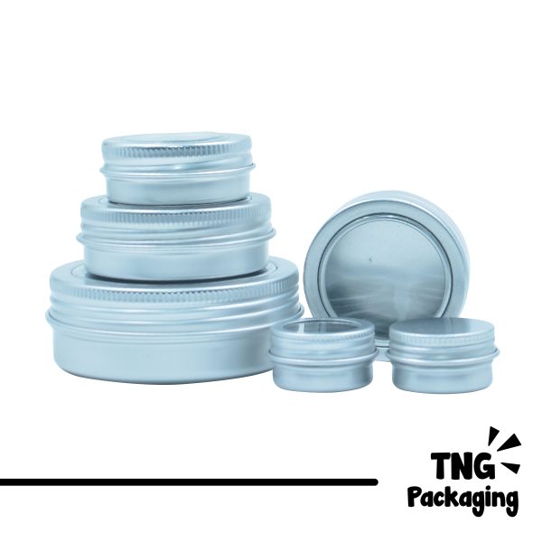 Jar Aluminium Tutup Transparan - 150 ml 200 ml