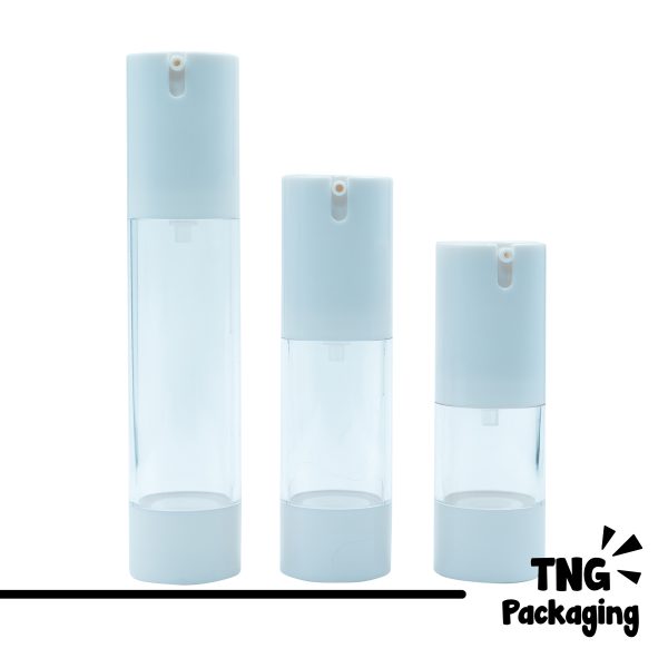 Botol Airless Pump Putih - 15ml 30ml 50ml