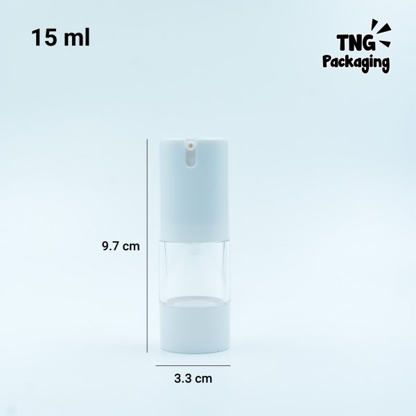 Botol Airless Pump Putih - 15ml 30ml 50ml - Image 5