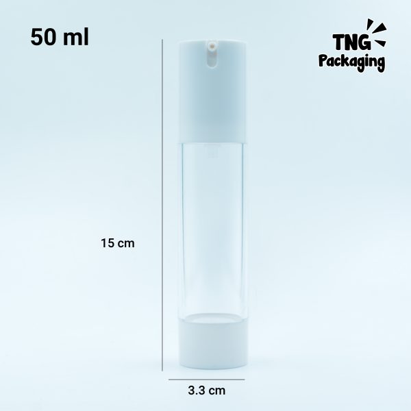 Botol Airless Pump Putih - 15ml 30ml 50ml - Image 7