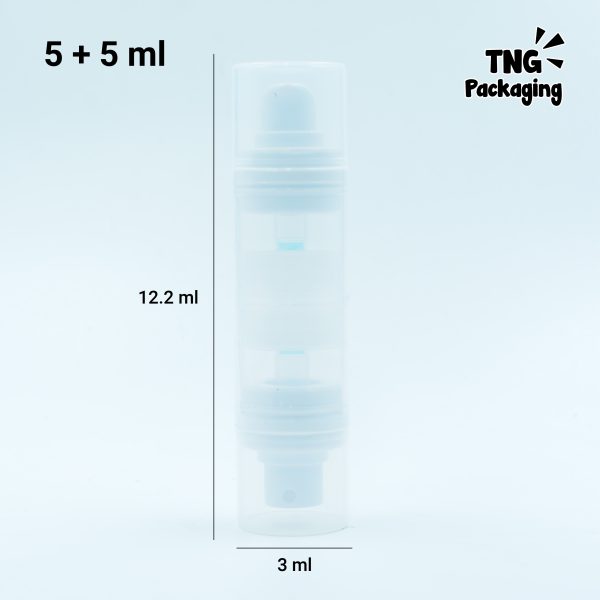 Botol Airless Pump Spray Tingkat - 5 + 5 ml - Image 4