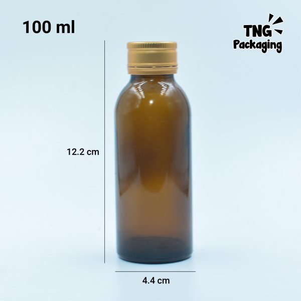 Botol Kaca Amber - 100ml - Image 4