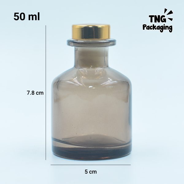 Botol Kaca Tutup Gold - 50 ml - Image 4