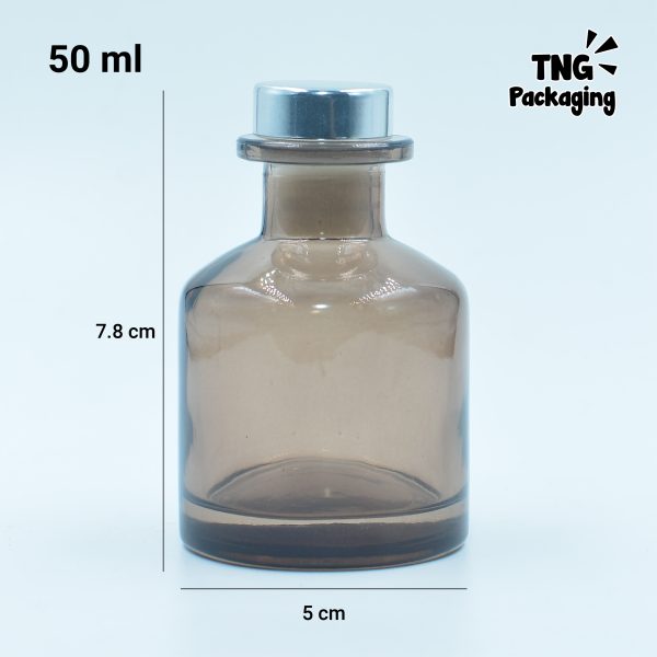 Botol Kaca Tutup Silver - 50 ml - Image 4