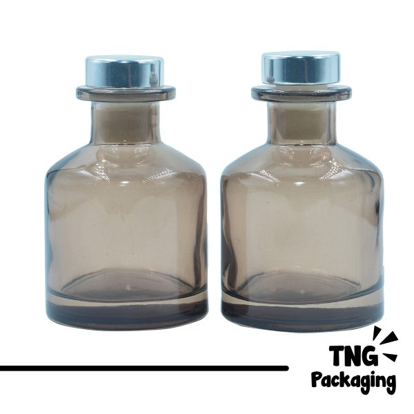 Botol Kaca Tutup Silver - 50 ml