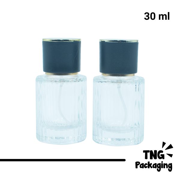 Botol Parfum Tutup Hitam - 30ml