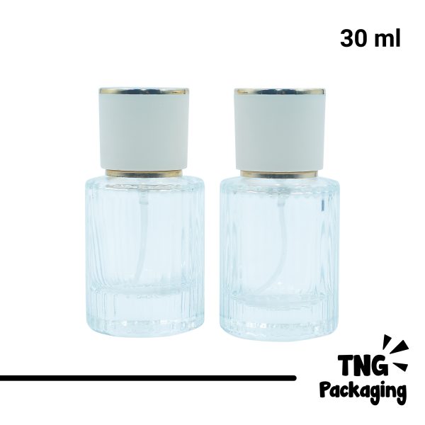 Botol Parfum Tutup Putih - 30 ml