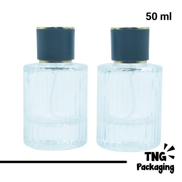 Botol Parfum Tutup Hitam - 50ml