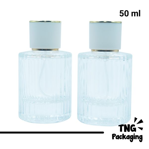 Botol Parfum Tutup Putih - 50 ml