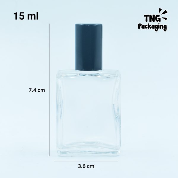 Botol Roll On Tutup Hitam - 15 ml - Image 4