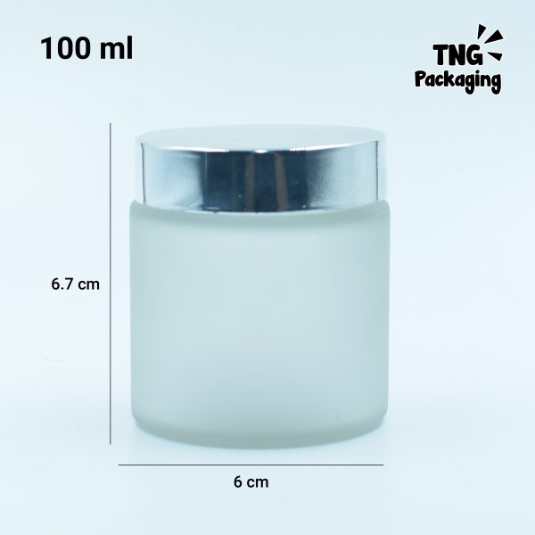 Pot Cream Kaca Frosted - 100 ml - Image 3