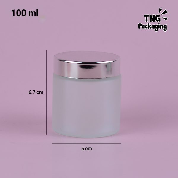 Pot Cream Kaca Frosted - 100 ml - Image 3
