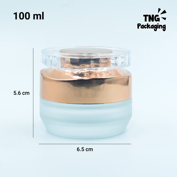 Pot Cream Kaca Frosted - 100 ml - Image 3