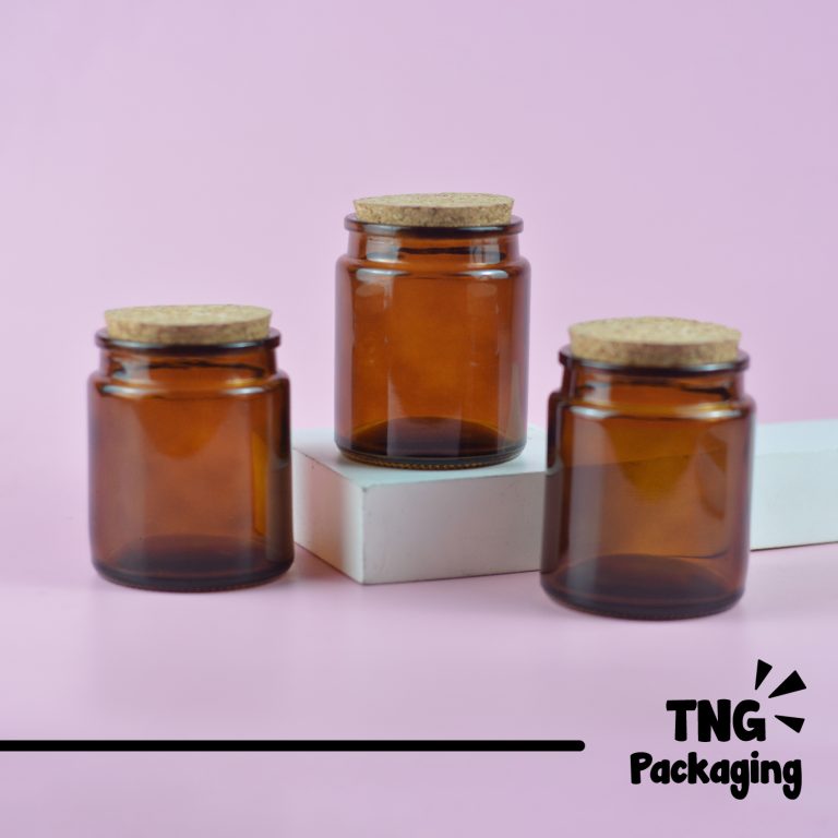 Jar Kaca Amber Tutup Gabus 200 ml - TNG Packaging : Kemasan skincare ...