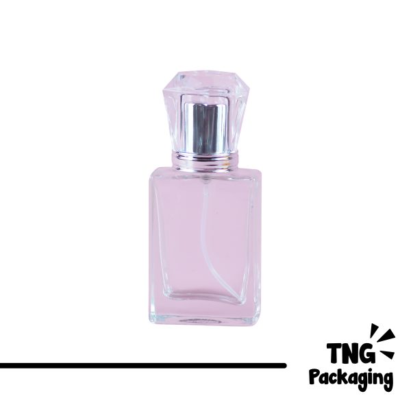 Botol Parfum Kaca Tutup Diamond - 30 ml
