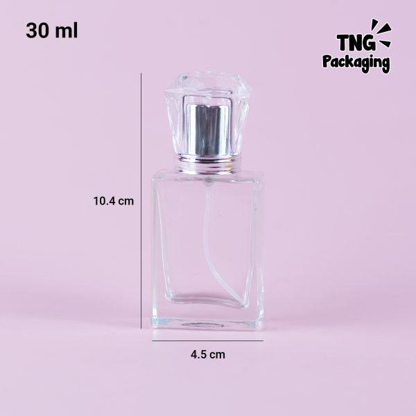Botol Parfum Kaca Tutup Diamond - 30 ml - Image 6