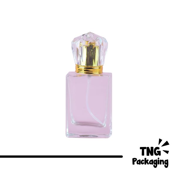 Botol Parfum Kaca Tutup Crown - 30 ml