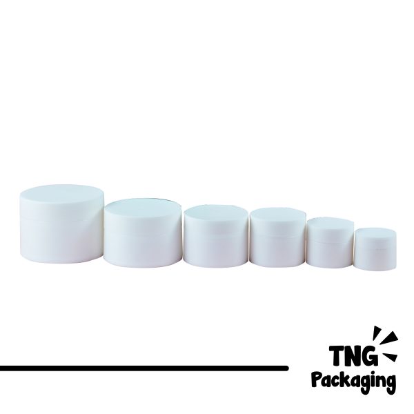 Pot Cream Plastik Putih 5gr 10gr 20gr 30gr 50gr 100gr
