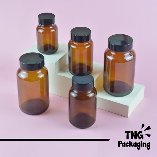 Botol Kaca Amber - 60ml 100ml 120ml 200ml - Image 2