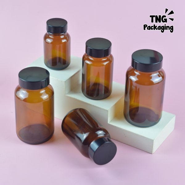 Botol Kaca Amber - 60ml 100ml 120ml 200ml - Image 3