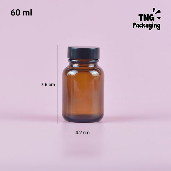 Botol Kaca Amber - 60ml 100ml 120ml 200ml - Image 6