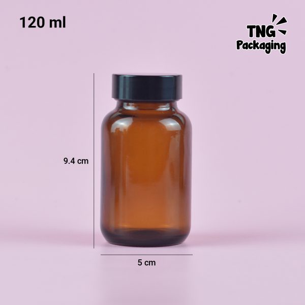 Botol Kaca Amber - 60ml 100ml 120ml 200ml - Image 8