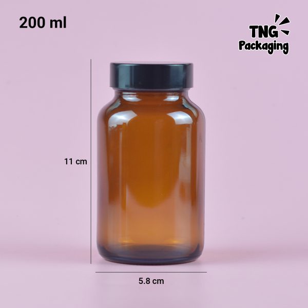 Botol Kaca Amber - 60ml 100ml 120ml 200ml - Image 9