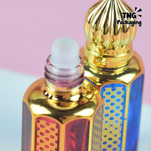 Botol Kaca Roll On Kubah Emas - 12ml - Image 4