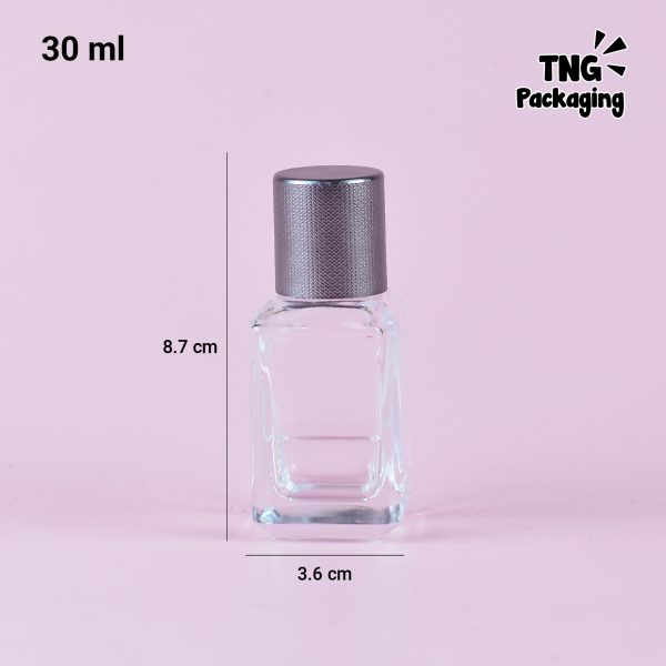 [SEMI PRESS] Botol Parfum Kotak Tutup Texture - 30 ml - Image 3
