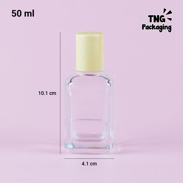 [SEMI PRESS] Botol Parfum Kotak Tutup Kayu - 50 ml - Image 3