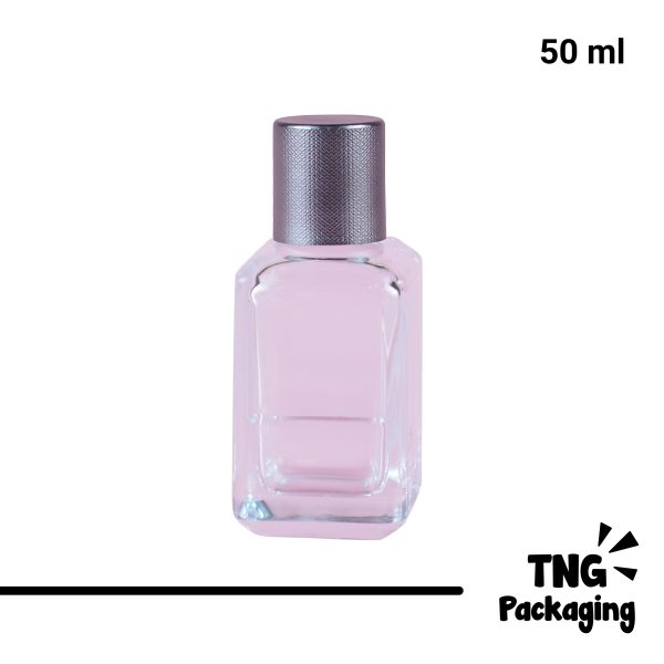 [SEMI PRESS] Botol Parfum Kotak Tutup Texture - 50 ml