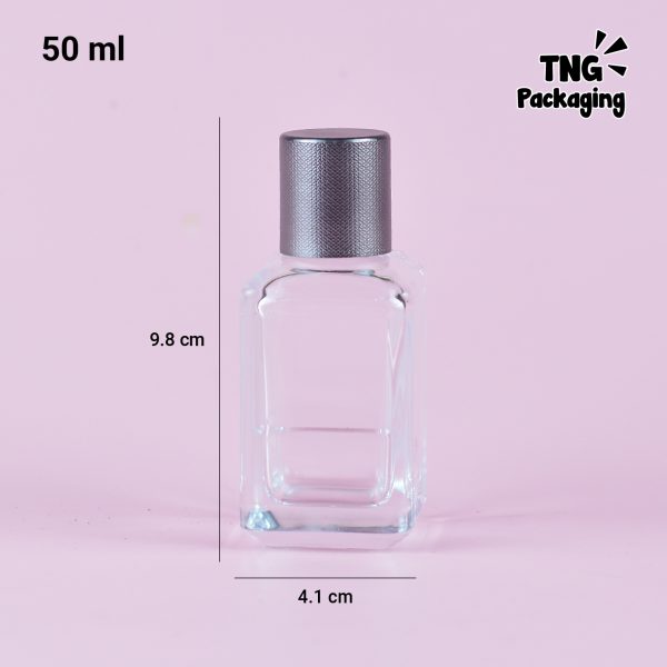 [SEMI PRESS] Botol Parfum Kotak Tutup Texture - 50 ml - Image 3